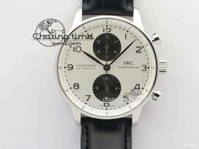 MIROTIME 0208 MoistureWicking Portuguese IW371491 ZF 1:1 Best Edition SS Blue Dial On Leather Strap A79350 (Slim Movement) V 7221